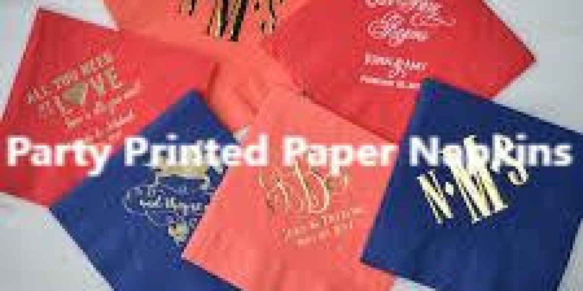 Party Printed Paper Napkins by Papernapkinfactory: Celebrate with Style and Ease
